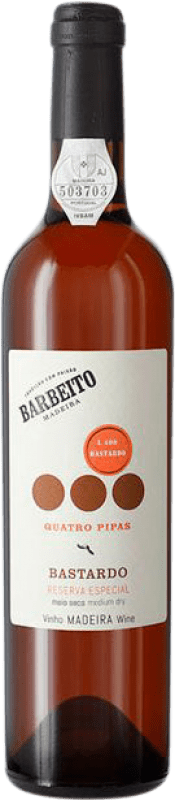 Kostenloser Versand | Süßwein Barbeito Quatro Pipas I.G. Madeira Madeira Portugal Bastardo Medium-Flasche 50 cl