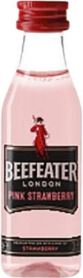 34,95 € 免费送货 | 盒装12个 金酒 Gin Beefeater Pink — 粉红 小瓶装 5 cl