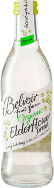 Бесплатная доставка | Коробка из 12 единиц Безалкогольные напитки Belvoir Elderflower Organic Объединенное Королевство Органический Маленькая бутылка 25 cl