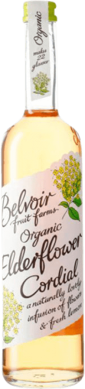 Free Shipping | 6 units box Soft Drinks & Mixers Belvoir Elderflower Cordial Organic United Kingdom Medium Bottle 50 cl Alcohol-Free