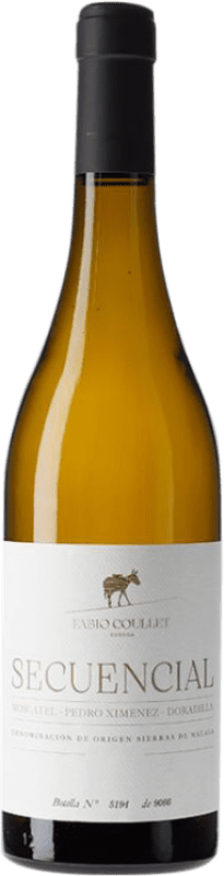 Envío gratis | Vino blanco Fabio Coullet Secuencial D.O. Sierras de Málaga Andalucía España Moscatel de Alejandría, Pedro Ximénez, Doradilla 75 cl