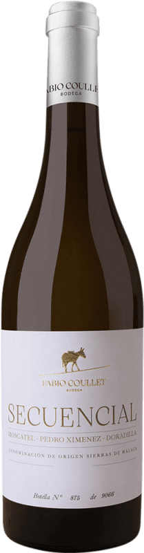 Envio grátis | Vinho Branco Fabio Coullet Secuencial D.O. Sierras de Málaga Andaluzia Espanha Pedro Ximénez, Doradilla, Moscatel 75 cl