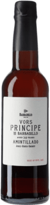 59,95 € | Креплёное вино Barbadillo Amontillado Príncipe VORS D.O. Jerez-Xérès-Sherry Андалусия Испания Palomino Fino Половина бутылки 37 cl