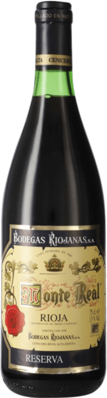 37,95 € | Rotwein Bodegas Riojanas Monte Real Reserve D.O.Ca. Rioja La Rioja Spanien Tempranillo, Graciano, Mazuelo 75 cl