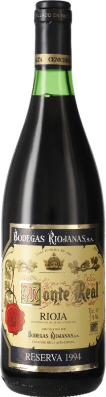 Kostenloser Versand | Rotwein Bodegas Riojanas Monte Real 1994 Reserve D.O.Ca. Rioja La Rioja Spanien Tempranillo, Graciano, Mazuelo 75 cl