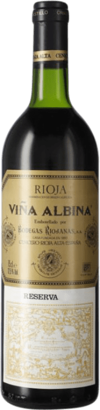 Kostenloser Versand | Rotwein Bodegas Riojanas Viña Albina Reserve — Gereift D.O.Ca. Rioja La Rioja Spanien Tempranillo, Graciano, Mazuelo 75 cl
