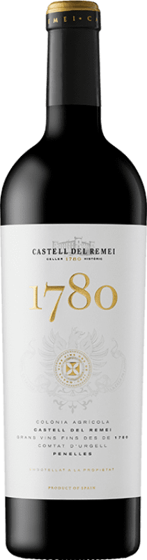 33,95 € | 红酒 Castell del Remei 1780 Collita D.O. Costers del Segre 加泰罗尼亚 西班牙 Tempranillo, Merlot, Grenache, Cabernet Sauvignon 75 cl