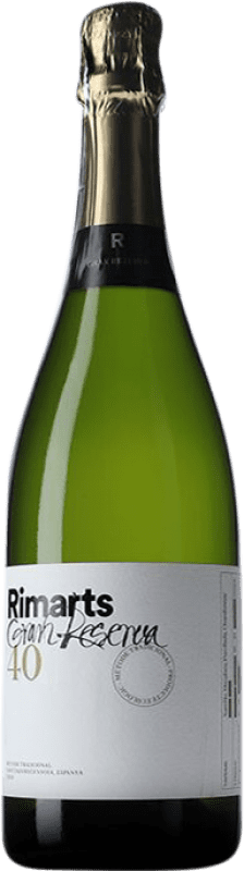 送料無料 | 白のスパークリングワイン Rimarts 40 Brut Nature — ブリュット・ナチュール D.O. Cava カタロニア スペイン 75 cl