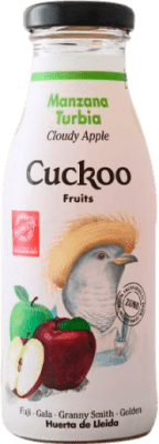 Kostenloser Versand | 24 Einheiten Box Getränke und Mixer Cuckoo Manzana Turbia Spanien Kleine Flasche 25 cl