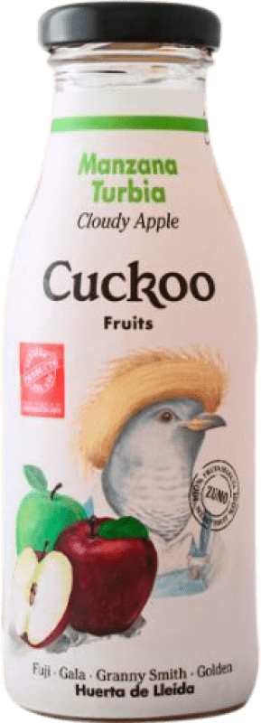 Envío gratis | Caja de 24 unidades Refrescos Cuckoo España Botellín 25 cl Manzana