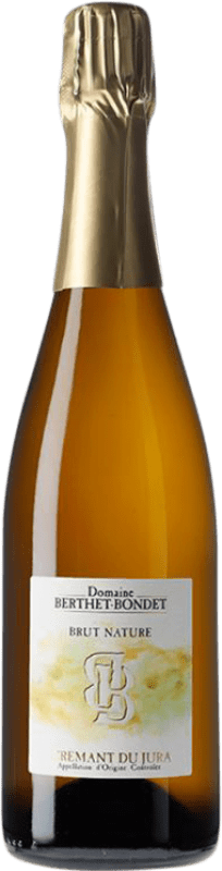Free Shipping | White wine Berthet-Bondet Brut Nature A.O.C. Crémant du Jura Jura France Chardonnay, Savagnin 75 cl