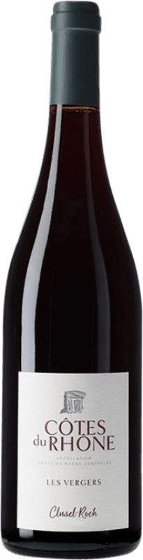 Бесплатная доставка | Красное вино Clusel-Roch Les Vergers A.O.C. Côtes du Rhône Рона Франция Syrah 75 cl