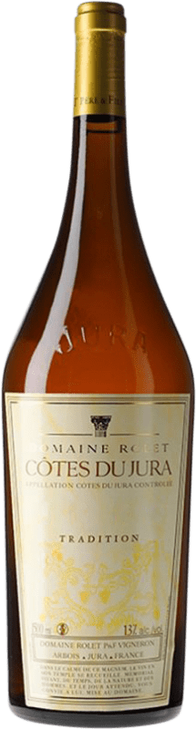 送料無料 | 白ワイン Domaine Rolet 伝統的 1998 A.O.C. Côtes du Jura ジュラ フランス Chardonnay — シャルドネ, Savagnin — サヴァニャン マグナムボトル 1,5 L
