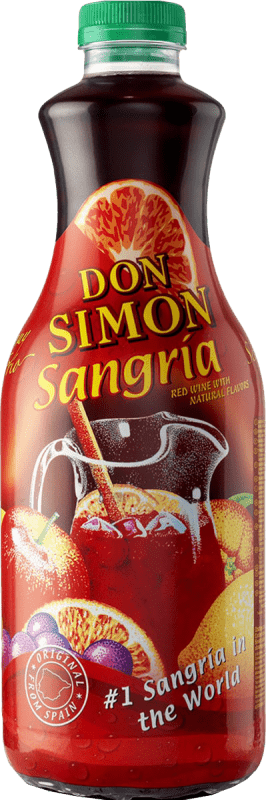 4,95 € | Сангрия и винный лимонад Don Simón Испания Специальная бутылка 1,5 L PET — ПЭТ