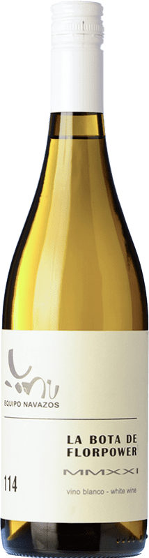 36,95 € Envoi gratuit | Vin blanc Equipo Navazos La Bota Nº 114 Florpower MMXXI Crianza D.O. Manzanilla-Sanlúcar de Barrameda