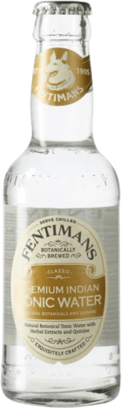 64,95 € Envío gratis | Caja de 24 unidades Refrescos y Mixers Fentimans Tonic Water Botellín 20 cl