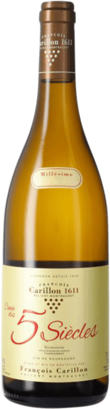 Free Shipping | White wine François Carillon Cuvée des 5 Siècles Burgundy France Chardonnay 75 cl