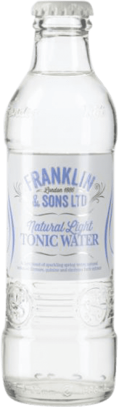 Kostenloser Versand | 24 Einheiten Box Getränke und Mixer Franklin & Sons Light Tonic Großbritannien Kleine Flasche 20 cl