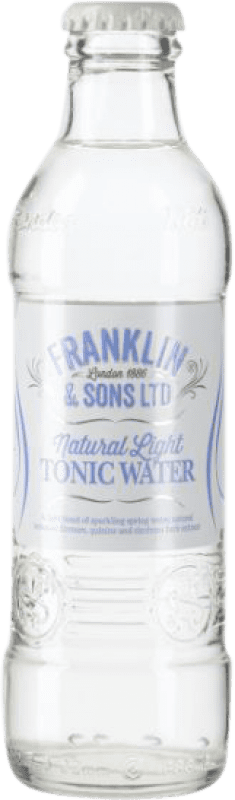 Envio grátis | Caixa de 24 unidades Refrigerantes Franklin & Sons Light Reino Unido Garrafinha 20 cl Tonic Water — Tónica