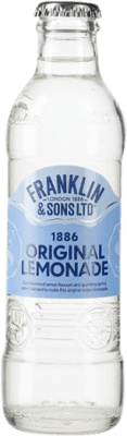 82,95 € Envío gratis | Caja de 24 unidades Refrescos y Mixers Franklin & Sons Original Lemonade Botellín 20 cl