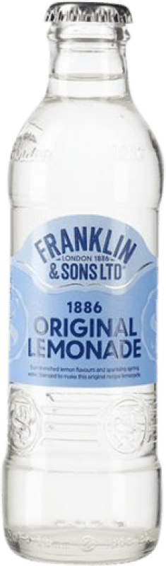 Kostenloser Versand | 24 Einheiten Box Getränke und Mixer Franklin & Sons Original Lemonade Großbritannien Kleine Flasche 20 cl