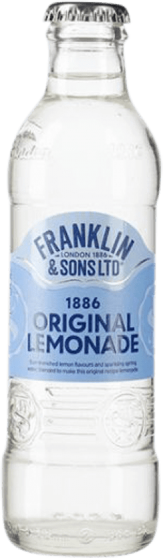 75,95 € Envio grátis | Caixa de 24 unidades Refrigerantes Franklin & Sons Original Garrafinha 20 cl Lemonade — Limonada