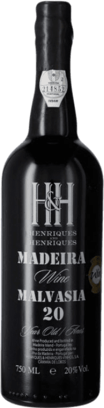 91,95 € Kostenloser Versand | Süßwein H&H Henriques & Henriques I.G. Madeira 20 Jahre
