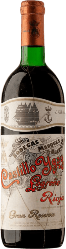 609,95 € Envío gratis | Vino tinto Marqués de Murrieta Castillo Ygay Gran Reserva 1968 D.O.Ca. Rioja