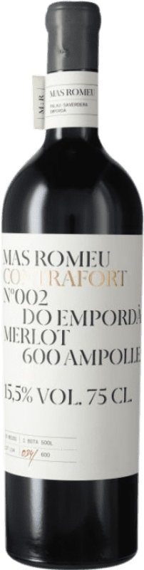 Бесплатная доставка | Красное вино Mas Romeu Contrafort 002 D.O. Empordà Каталония Испания Merlot — Мерло 75 cl