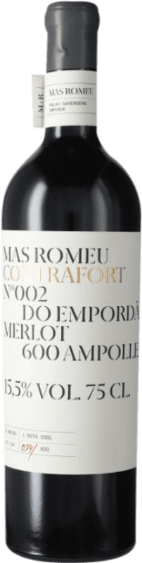 Envoi gratuit | Vin rouge Mas Romeu Contrafort 002 D.O. Empordà Catalogne Espagne Merlot 75 cl