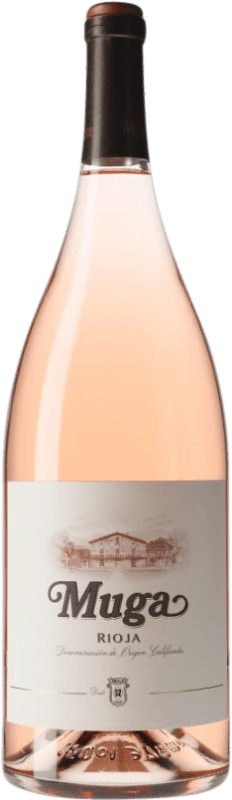 39,95 € Kostenloser Versand | Rosé-Wein Muga Rosado D.O.Ca. Rioja Magnum-Flasche 1,5 L
