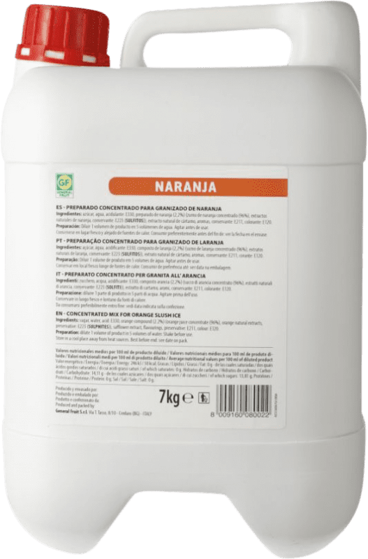 Envio grátis | Schnapp Naturera Granizado Naranja Espanha Garrafão 6 L