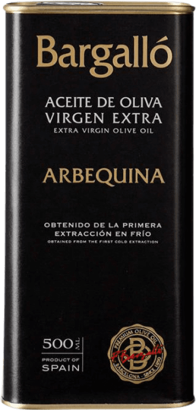 16,95 € Envío gratis | Aceite de Oliva Bargalló AOVE Virgen Extra Lata 50 cl