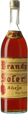 Brandy Pojer e Sandri Precinta 4 Pesetas Añejo — Vieux Objet de Collection Non Destinée à la Consommation