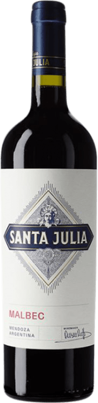 8,95 € | Красное вино Santa Julia I.G. Mendoza Мендоса Аргентина Malbec — Мальбек 75 cl