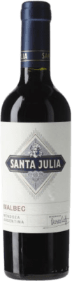 Kostenloser Versand | Rotwein Santa Julia I.G. Mendoza Mendoza Argentinien Malbec Halbflasche 37 cl