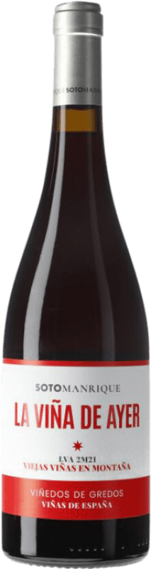 Free Shipping | Red wine Soto y Manrique La Viña de Ayer D.O.P. Cebreros Castilla la Mancha Spain Grenache 75 cl