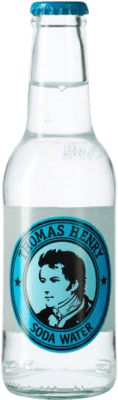 Envío gratis | Caja de 24 unidades Refrescos y Mixers Thomas Henry Soda Water Alemania Botellín 20 cl