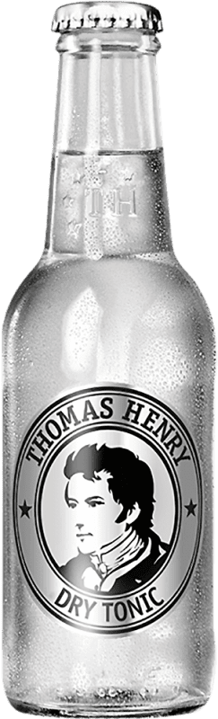 Envío gratis | Caja de 24 unidades Refrescos y Mixers Thomas Henry Tonic Dry Alemania Botellín 20 cl