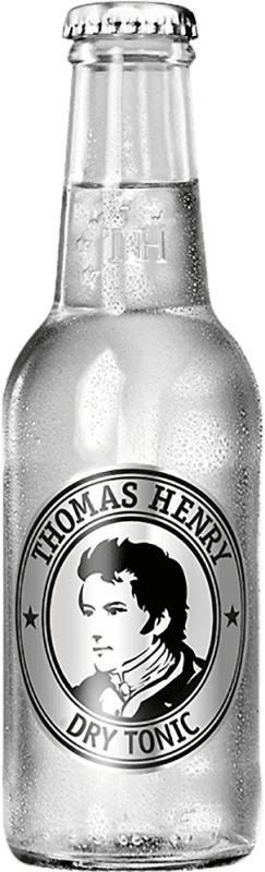61,95 € Envio grátis | Caixa de 24 unidades Mixer Thomas Henry Dry — Seco Garrafinha 20 cl Tonic Water — Tónica