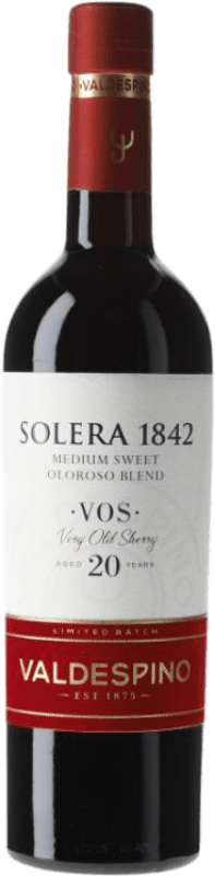 Envío gratis | Vino dulce Valdespino Oloroso Solera 1842 VOS D.O. Jerez-Xérès-Sherry Andalucía España Botella Medium 50 cl