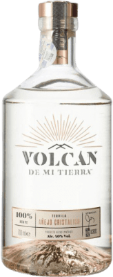 Tequila Volcán de mi Tierra LED Luminoso — Lumière LED Añejo — Vieux, Cristalino 70 cl