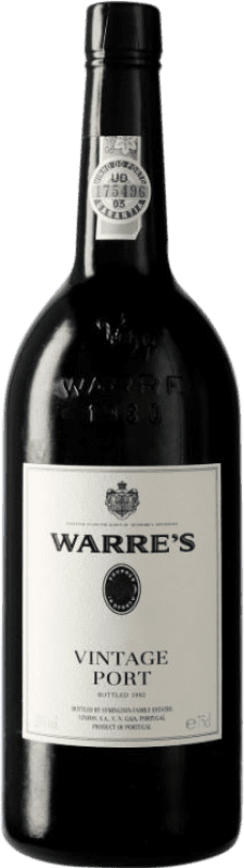 Free Shipping | Sweet wine Warre's Vintage 1980 I.G. Porto Porto Portugal Touriga Franca, Touriga Nacional, Tinta Roriz 75 cl