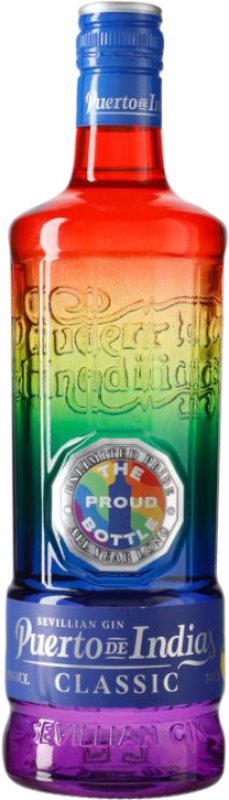 Бесплатная доставка | Джин Puerto de Indias Classic Rainbow Андалусия Испания 70 cl