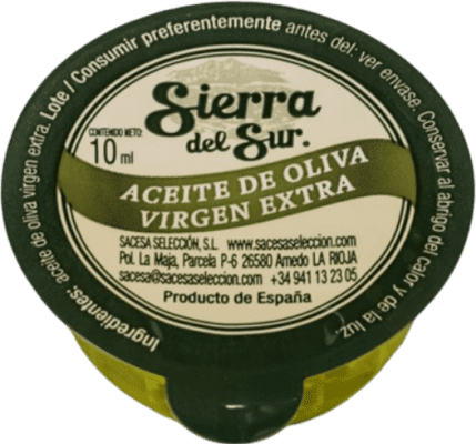 Envio grátis | Caixa de 120 unidades Azeite de Oliva Sacesa AOVE Virgem Extra La Rioja Espanha Monodose 1 cl