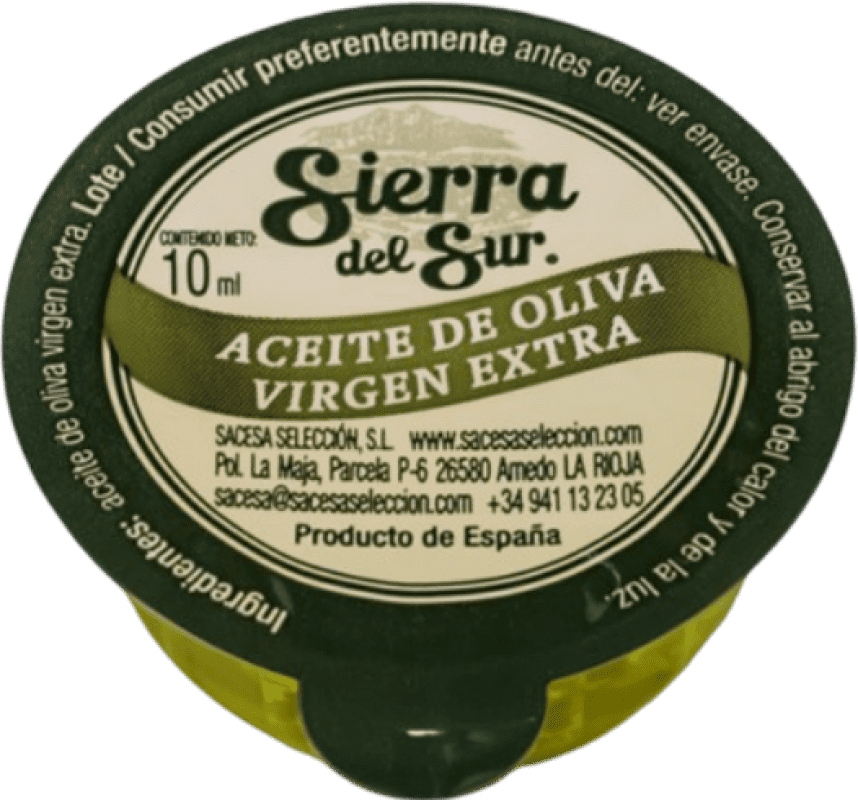 14,95 € | Caja de 120 unidades Aceite de Oliva Sacesa AOVE Virgen Extra La Rioja España Monodosis 1 cl