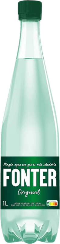 Envío gratis | Caja de 6 unidades Agua Font Vella Fonter Mineral Natural España 1 L