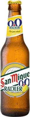 Bier 24 Einheiten Box San Miguel Radler 0,0 Drittel-Liter-Flasche 33 cl Alkoholfrei