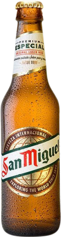 15,95 € Envío gratis | Caja de 24 unidades Cerveza San Miguel Botellín 25 cl