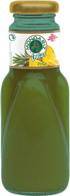 Envio grátis | Caixa de 24 unidades Refrescos e Mixers Mondariz Frutas Piña Galiza Espanha Garrafa Pequena 20 cl